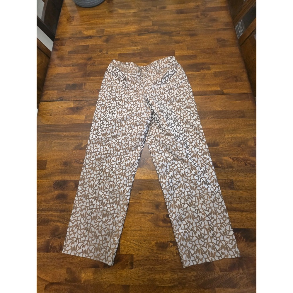 Sigrid Olsen Women's Pants Size 8 Modernist Design Side Zip Sku89